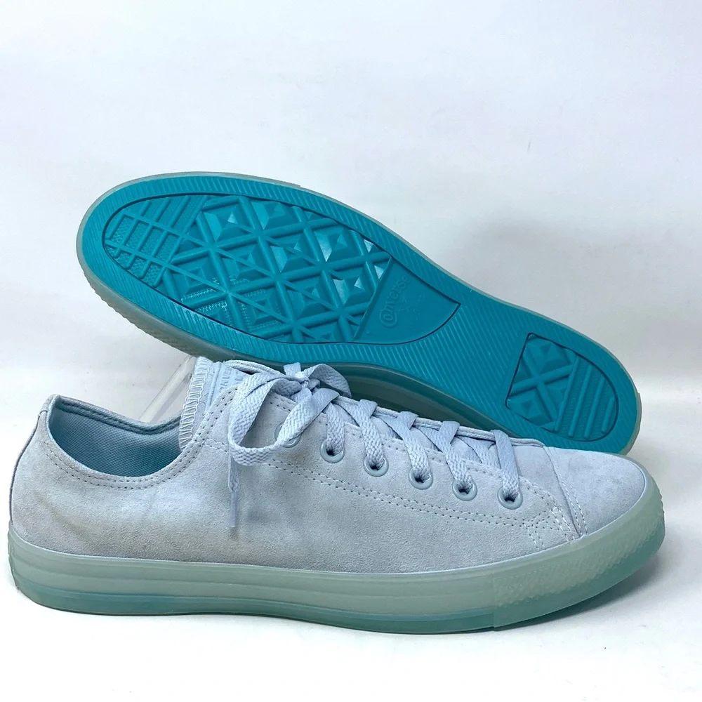 💖MEGA SALE💖Converse Chuck Taylor Shoes Men’s AS Low Polar Blue Suede 166140C - Picture 4 of 9